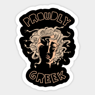 Proudly Greek Sticker